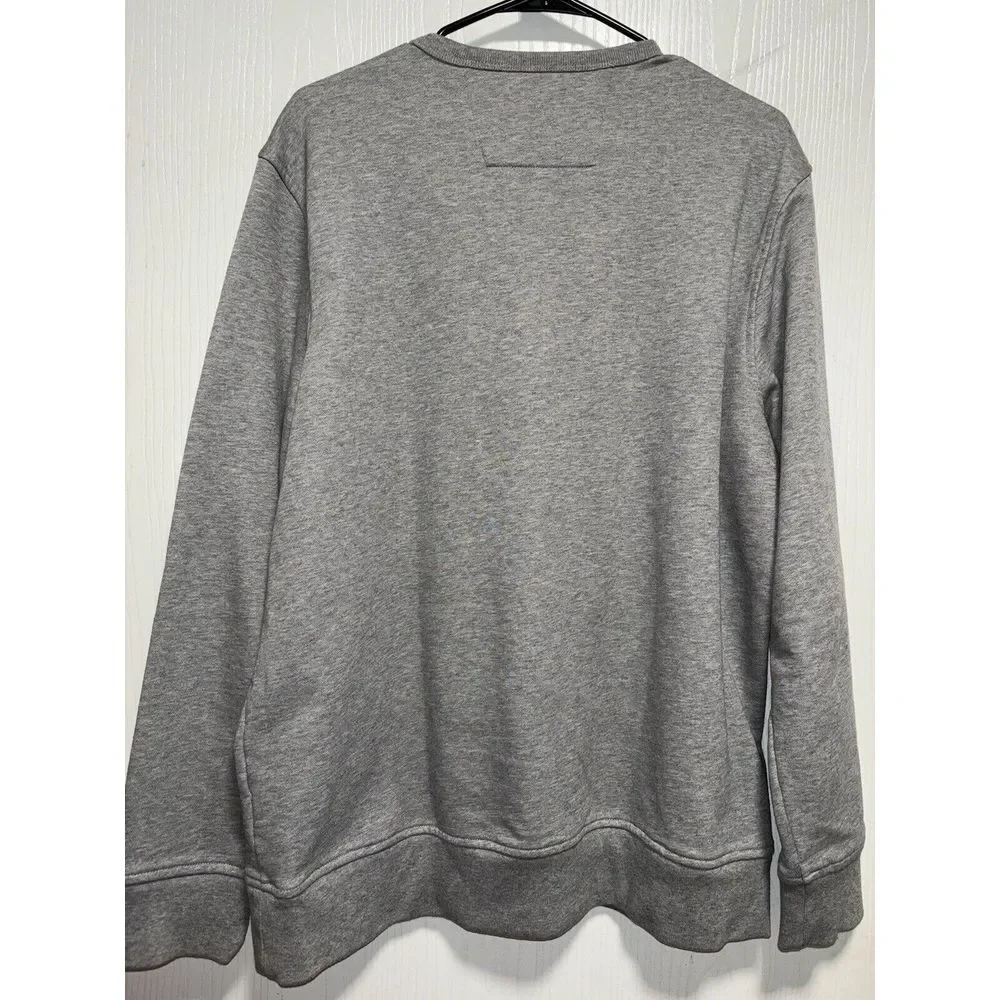 Banana Republic Mens Sweater Gray Long‎ Sleeve Crew Neck Knit Pullover Size XL